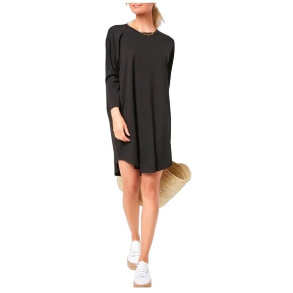 Tuckernuck Pomander Place Black Dolman Sue Sweatshirt Tunic Dress Size XS/S - Picture 1 of 5